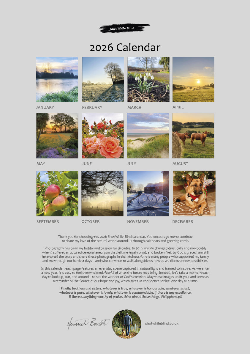 NEW! 2026 Calendar with Bible Quotes