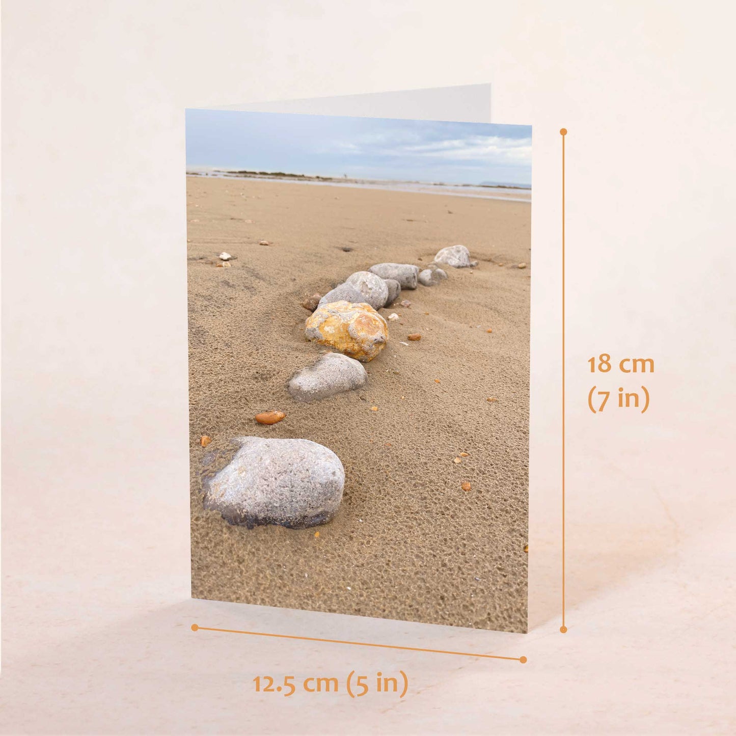Camber Sands Stones Greeting Card