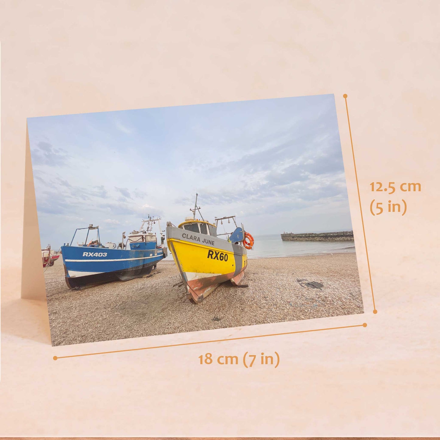 Resting Boats at Rye Greeting Card