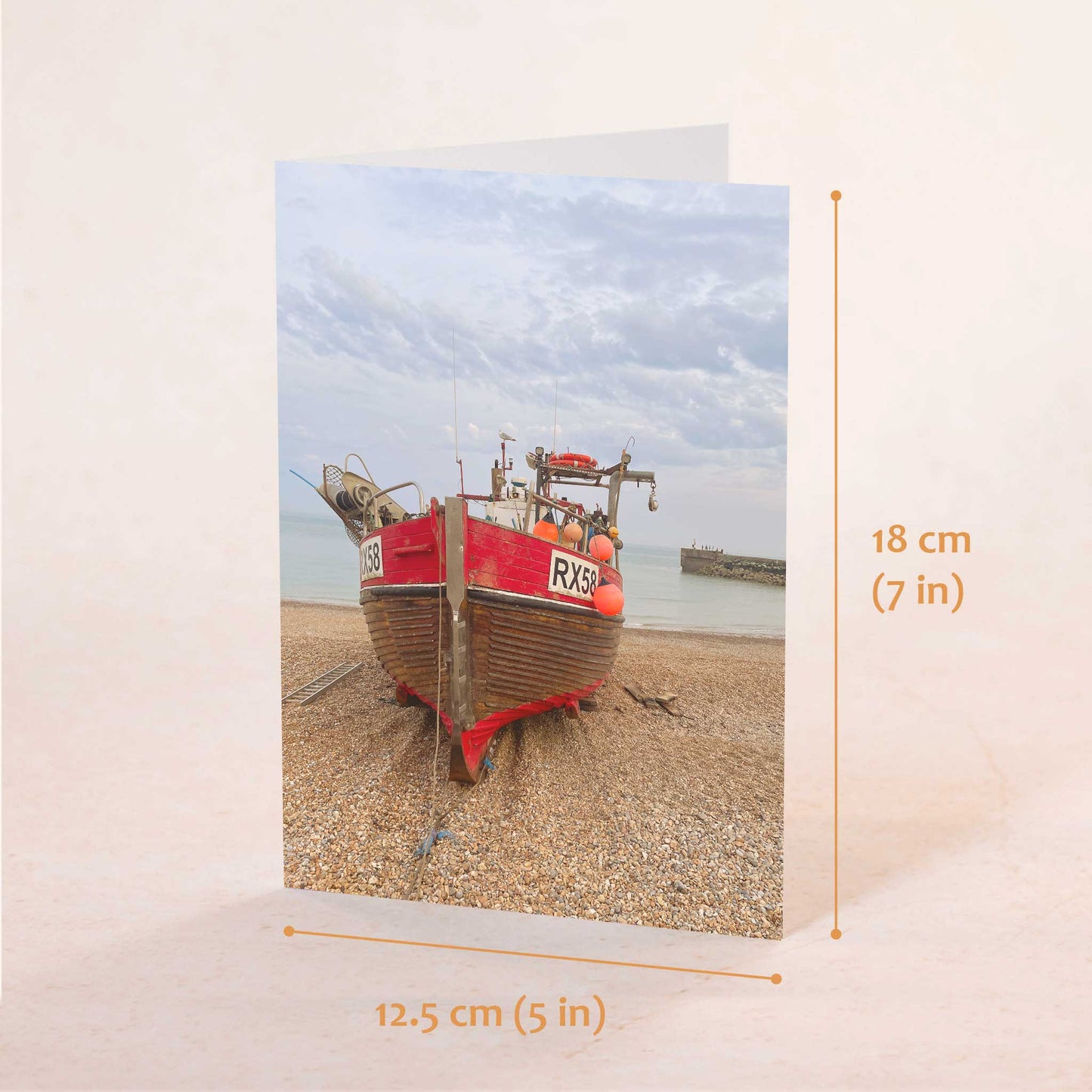 Rye Fishing Boat Greeting Card