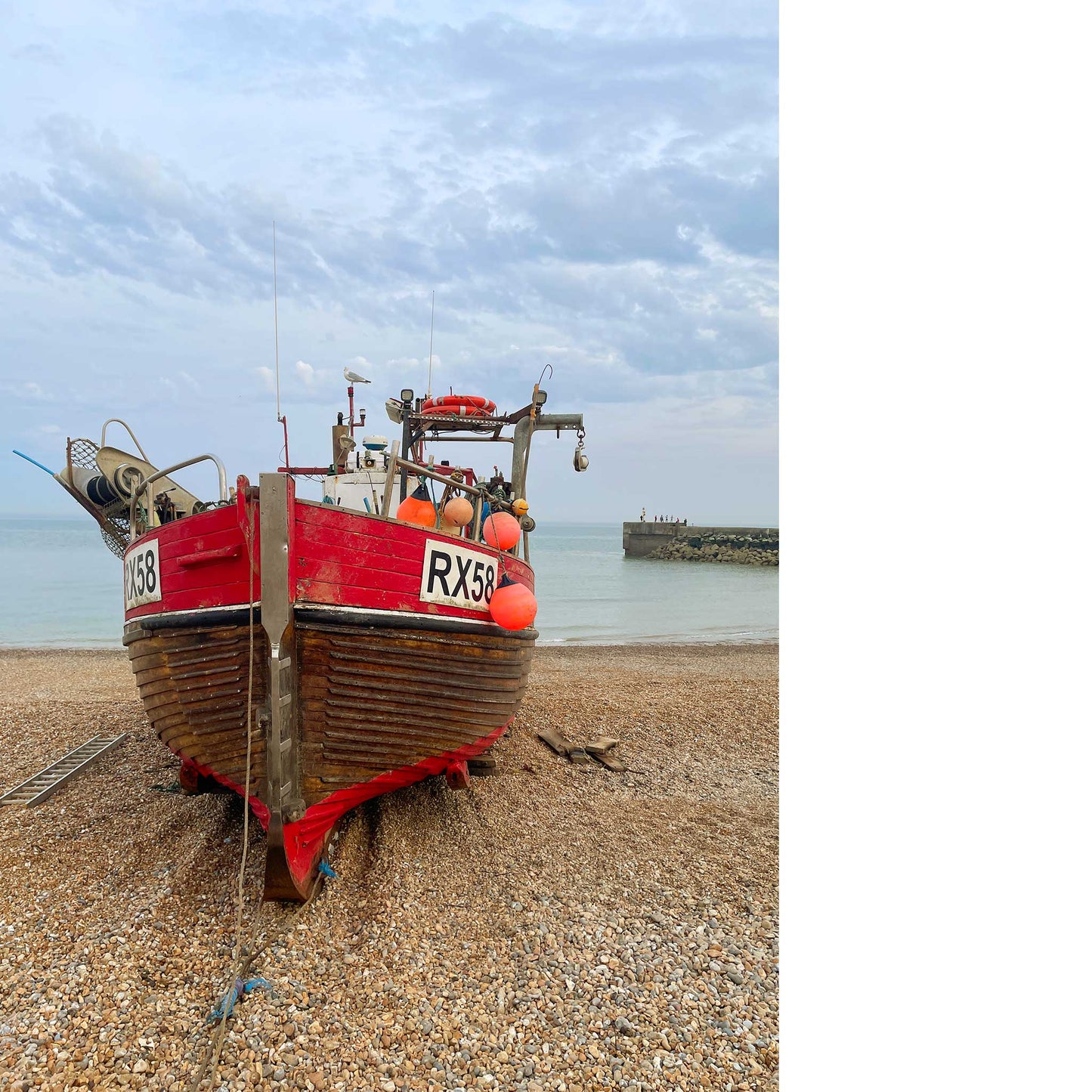 Rye Fishing Boat Greeting Card