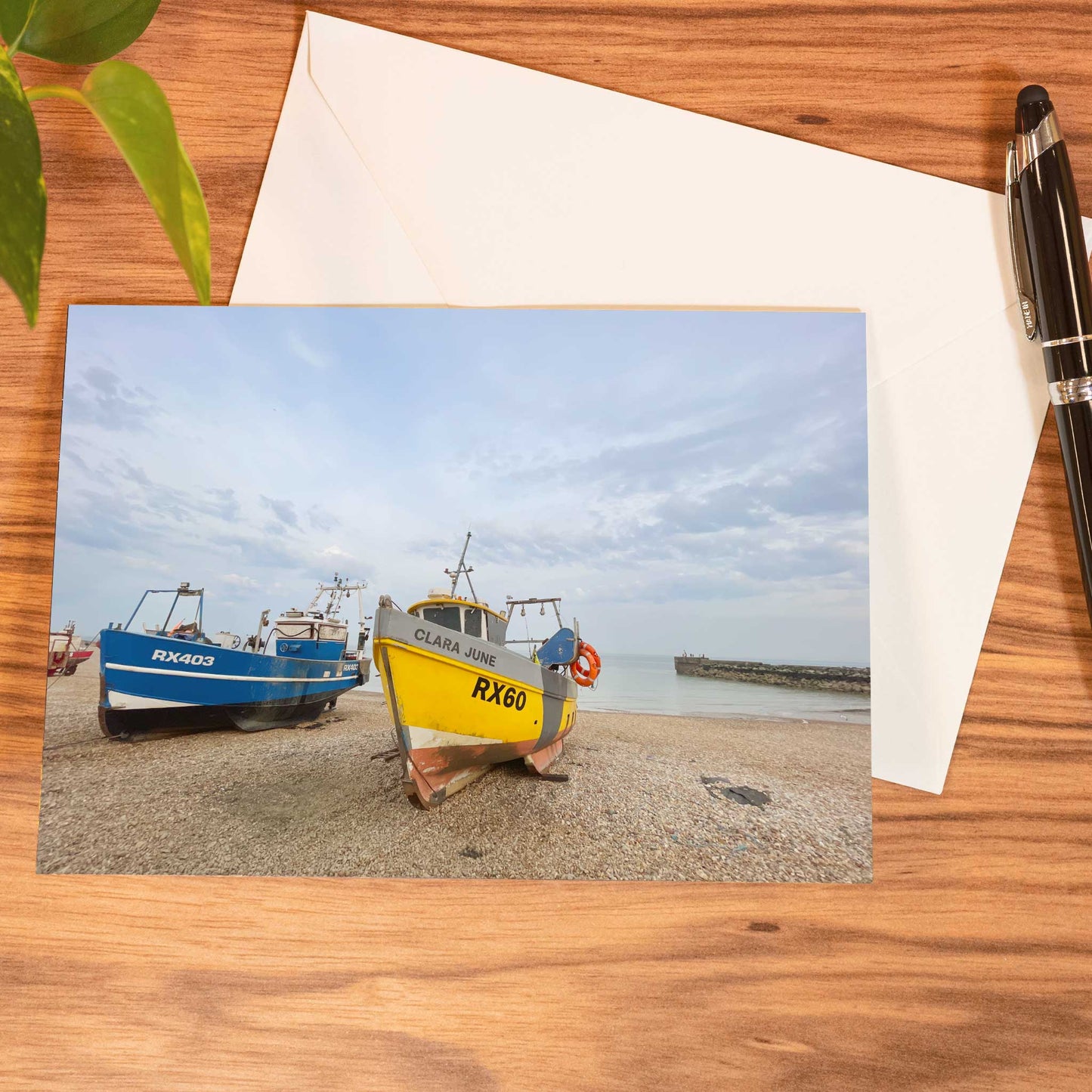 Resting Boats at Rye Greeting Card