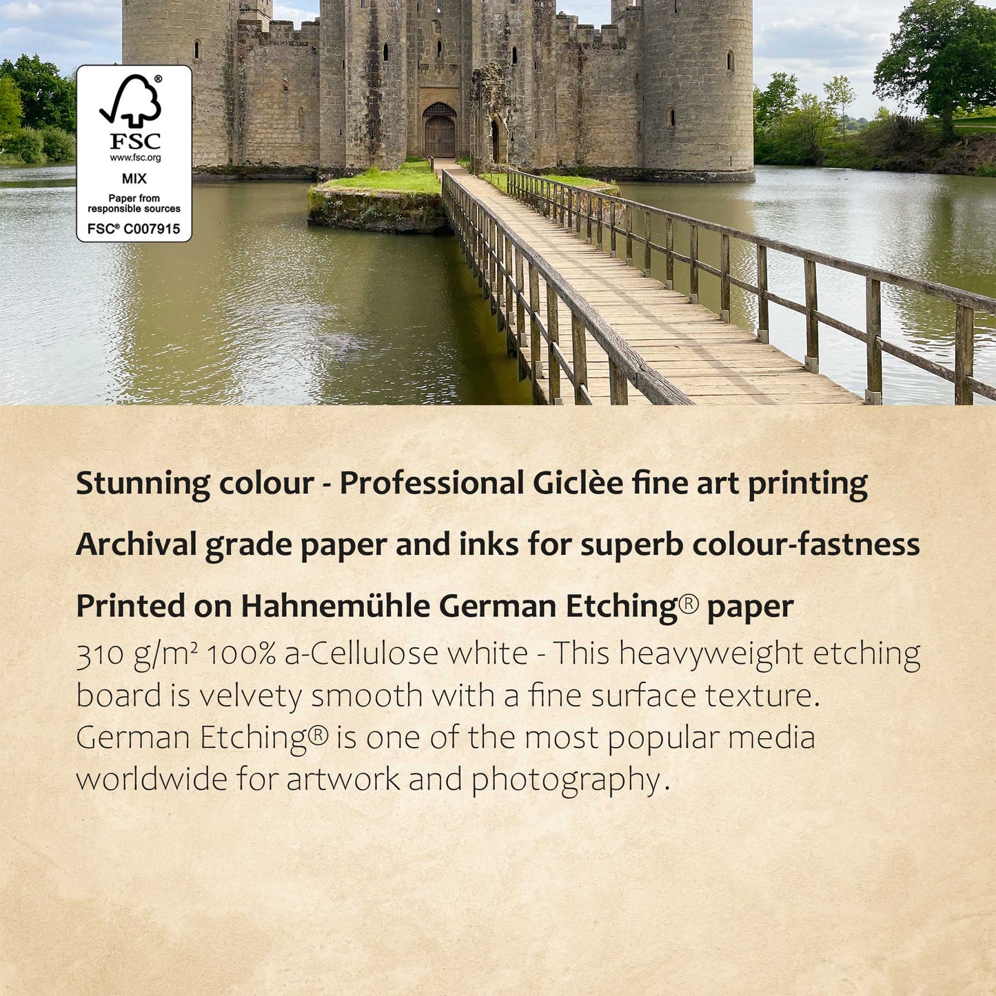 Bodiam Moat Print