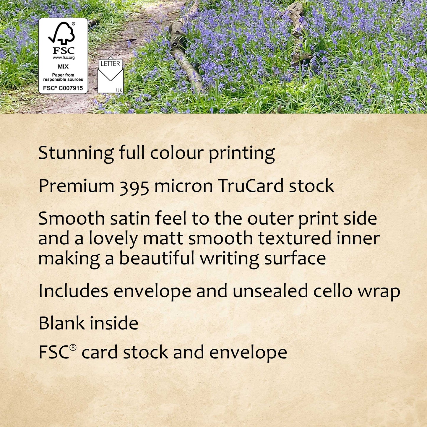 Carpet of Blue Greeting Card