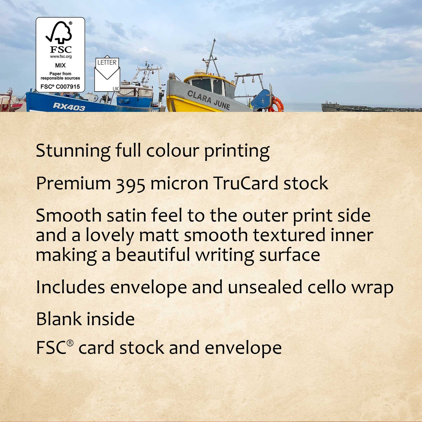Resting Boats at Rye Greeting Card