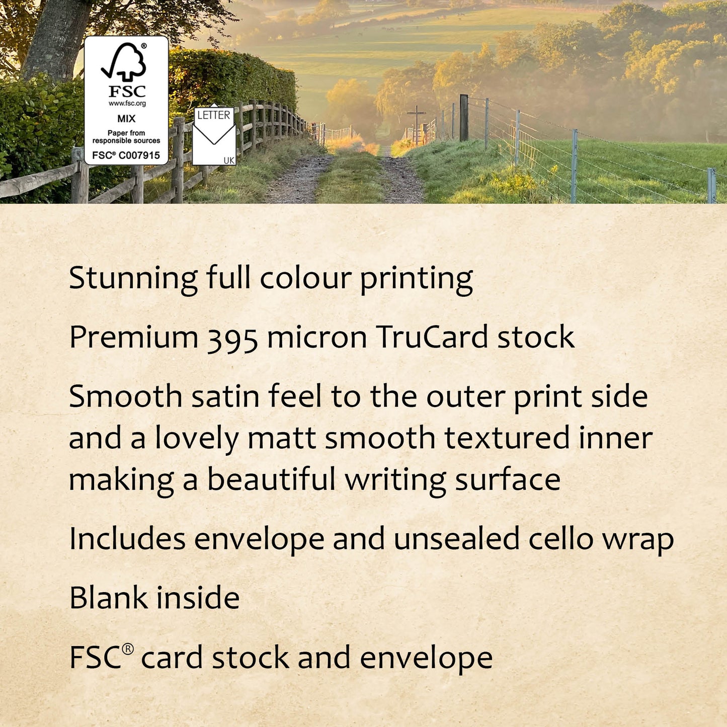 Farm Track Greeting Card