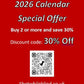 NEW! 2026 CALENDAR