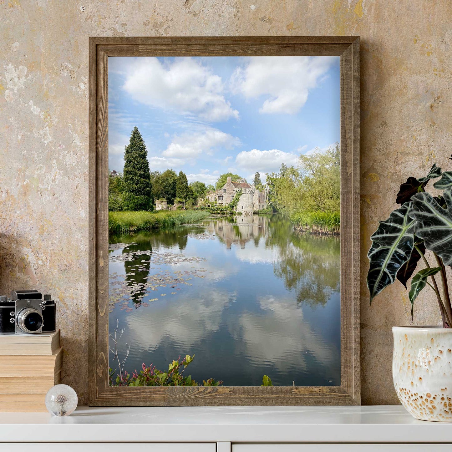 Scotney Castle Reflections Print